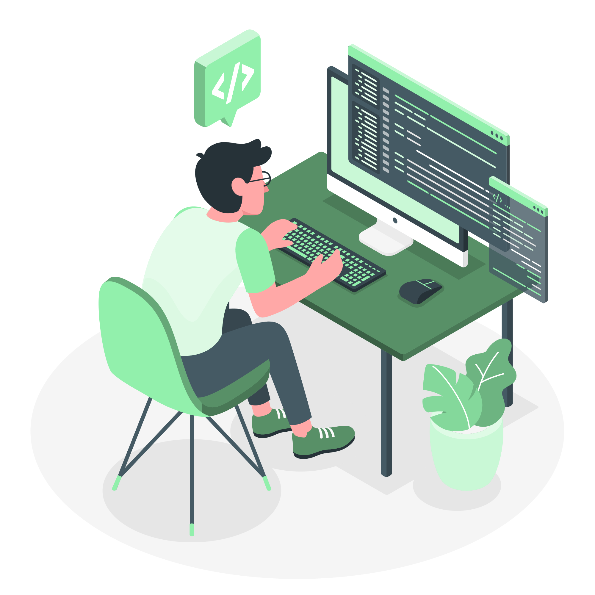 Developer illustration